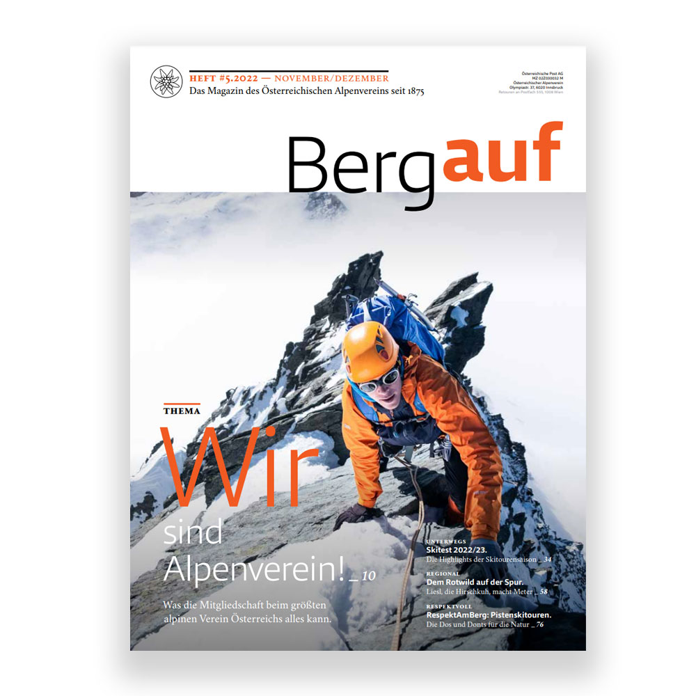 Magazín Bergauf Členský časopis rakouského Alpenvereinu