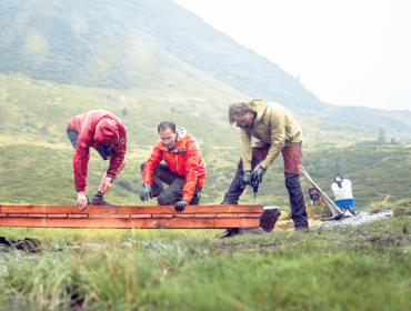 Alpenverein OEAV Holandští dobrovolníci pomáhají Alpenvereinu