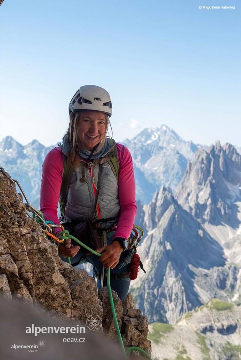 Auf der Großen Zinne - Dolomiten Alpenverein OEAV.CZ Magdalena Habernig o ženách v Alpách