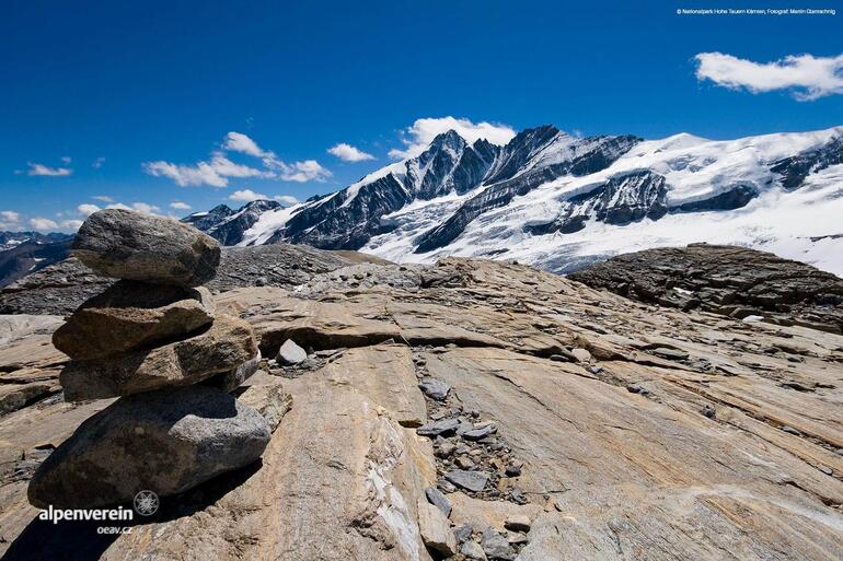 Blick auf den Großglockner vom Burgstall aus Alpenverein OEAV.CZ Magdalena Habernig o ženách v Alpách