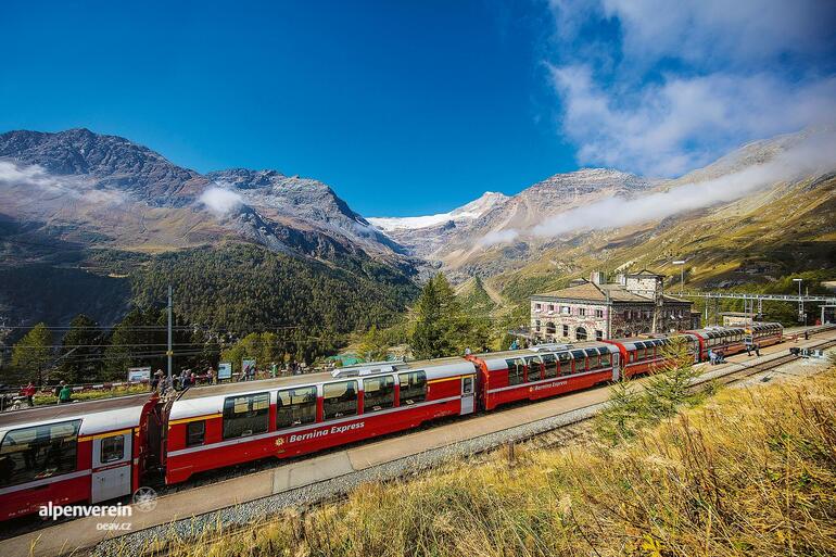 Alpenverein OEAV.CZ Rhétská dráha Švýcarsko