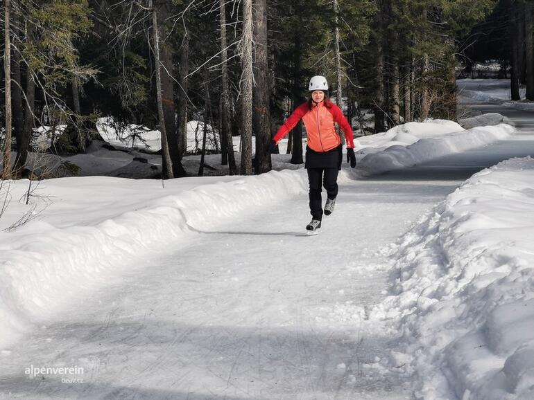 Alpenverein edelweiss OEAV.CZ dolní engadin brusle